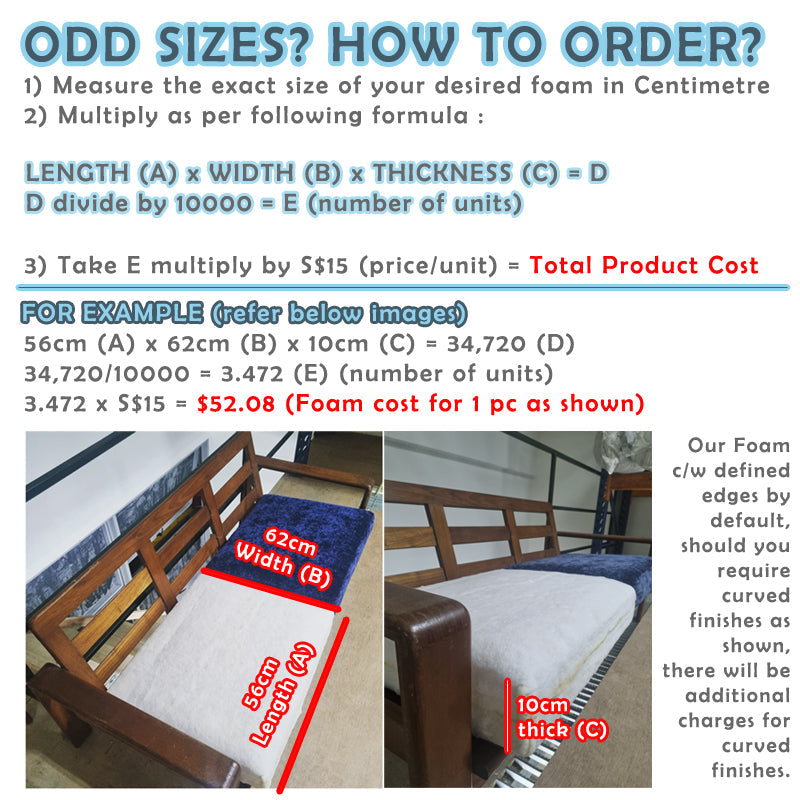 Quick Dry Foam * Suitable for all OUTDOOR & MARINE Upholstery Work* PRE  ORDER